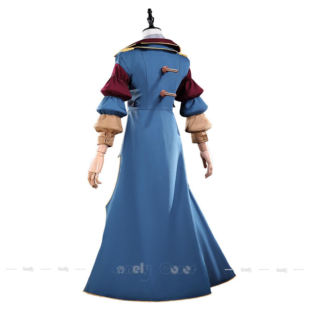 Poppy Cos Prototype Cosplay Costume Blue Coat Three-pronged Hat Red Bow Tie Hand Props Playtime Outfit for Halloween Costume Cos