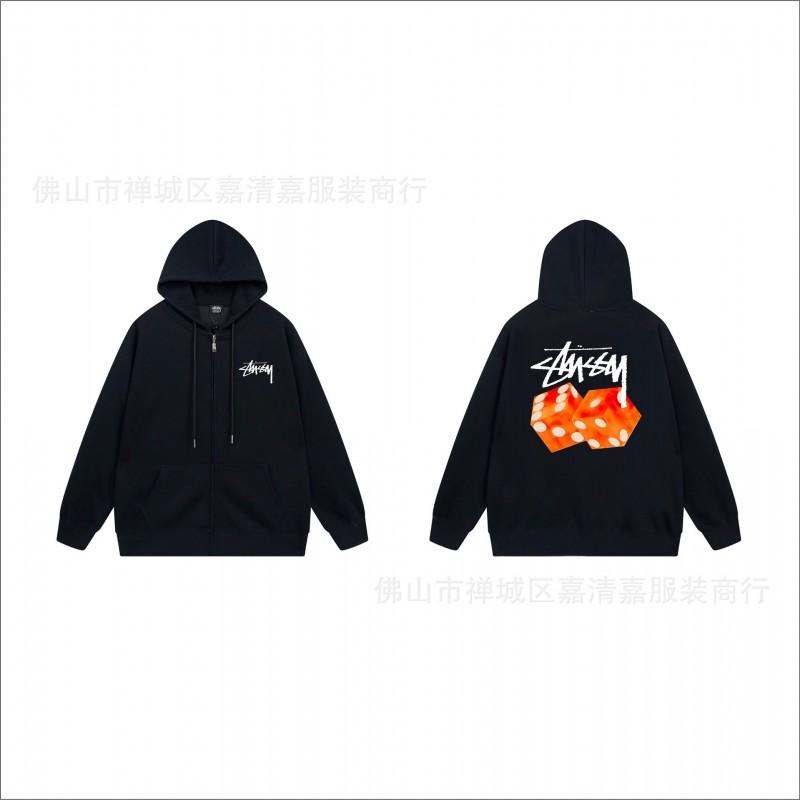 Unisex mikina s kapucí na zip s potiskem Bavlněný svetr Lehká podzimní zimní neformální svrchní oblečení