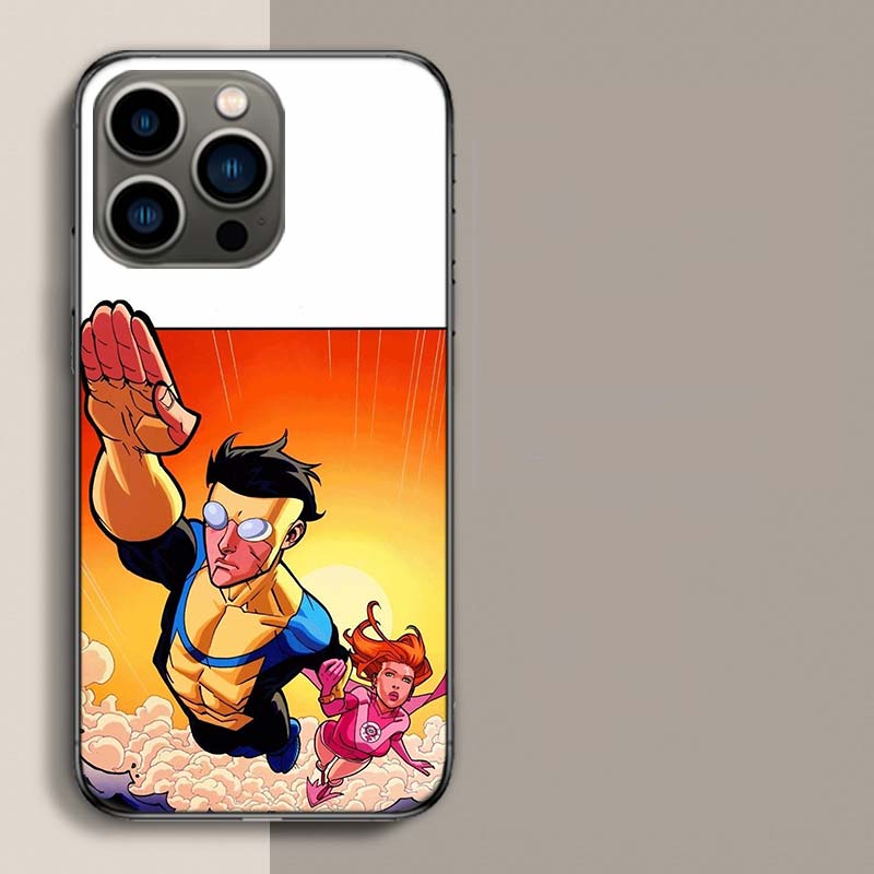 Cartoon Invincible Phone Case For Iphone 17 Air 15 Pro 14 Plus 16 Pro Max 17E 16E 12 13 Mini 11 Cover Cute Fundas