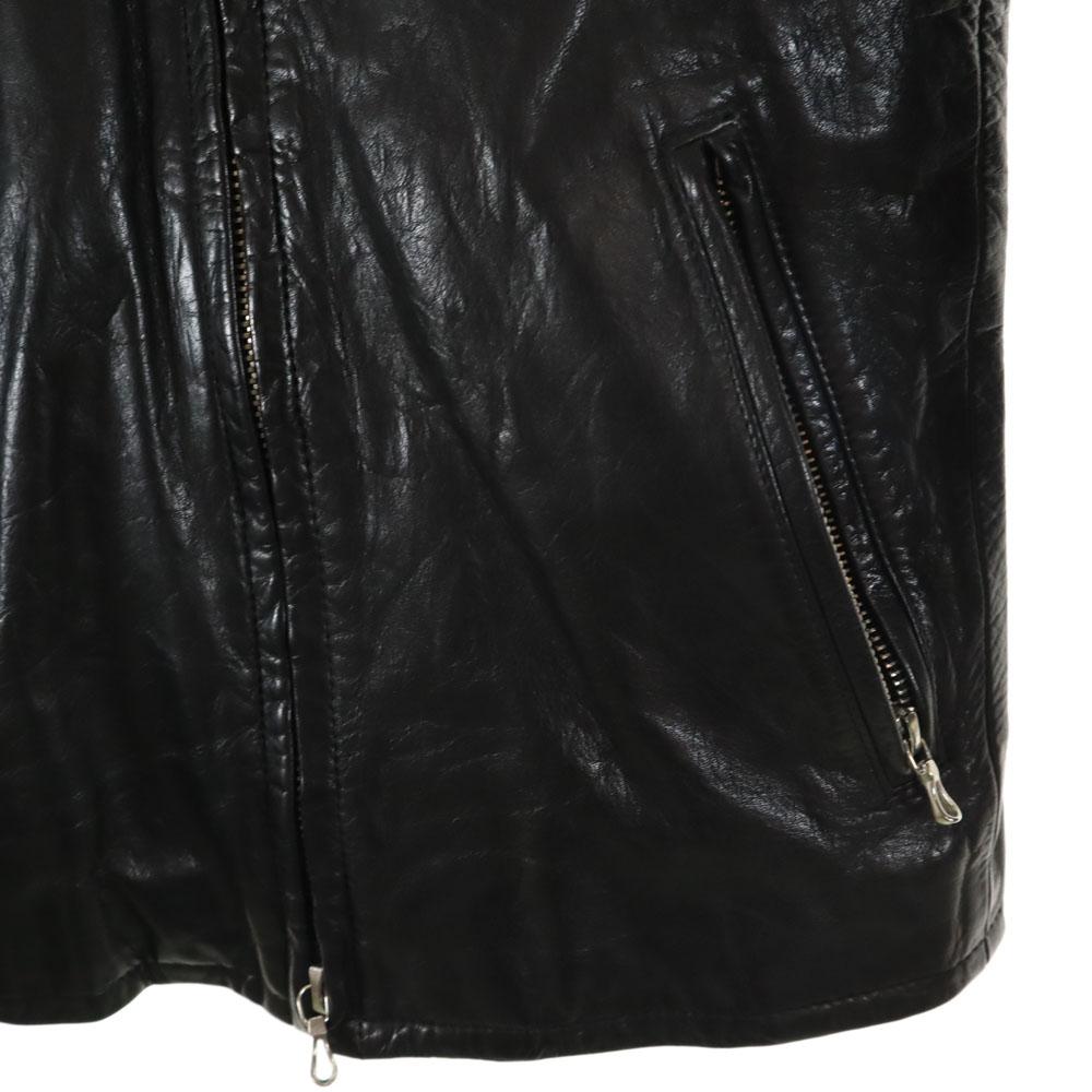 LITHIUM HOMME made in Japan Single riders jacket 42 black leather jacket Men's Used