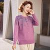 Pastel Women's Round Neck Long Sleeve Knit Cardigan