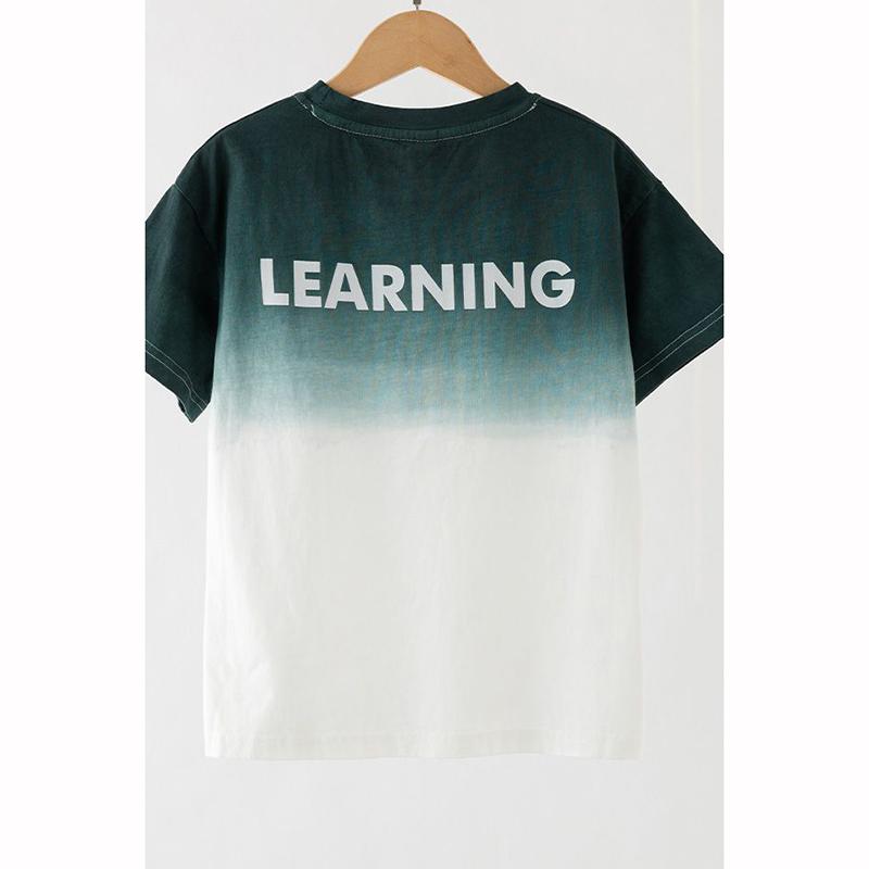 Costum Casual de Vară pentru Adolescenți Băieți Costum de Trening cu Gradient pentru Copii Tricou Pantaloni