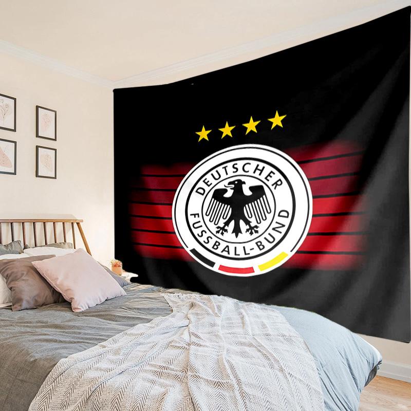 1 Stück Frankreich Fußball-Emblem Wandteppich zum Aufhängen für Schlafzimmer, Wohnzimmer, Spielzimmer, Dekorations-Kunstzimmer Wandteppich Feiertags- und Geburtstagsgeschenke