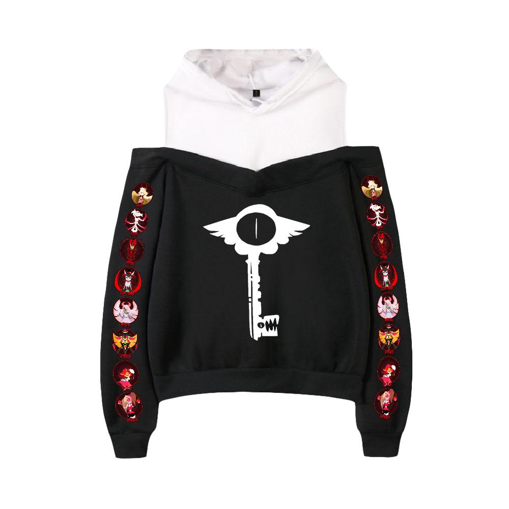 

4 цвета женская мода Hazbin Hotel Printed Pullovers толстовка.