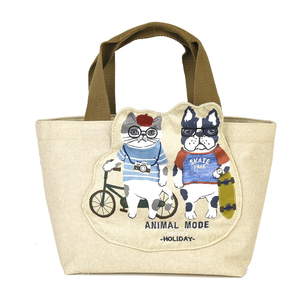 Kusguru Japan Женская сумка-карман Animal Mode Hami 258043 Бежевый 5460₽