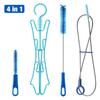 Hydration Bladder Tube Brush Cleaning Kit Long Brush Mountaineering Drinking Water Bag Cleaning Brush For Universal Bladders