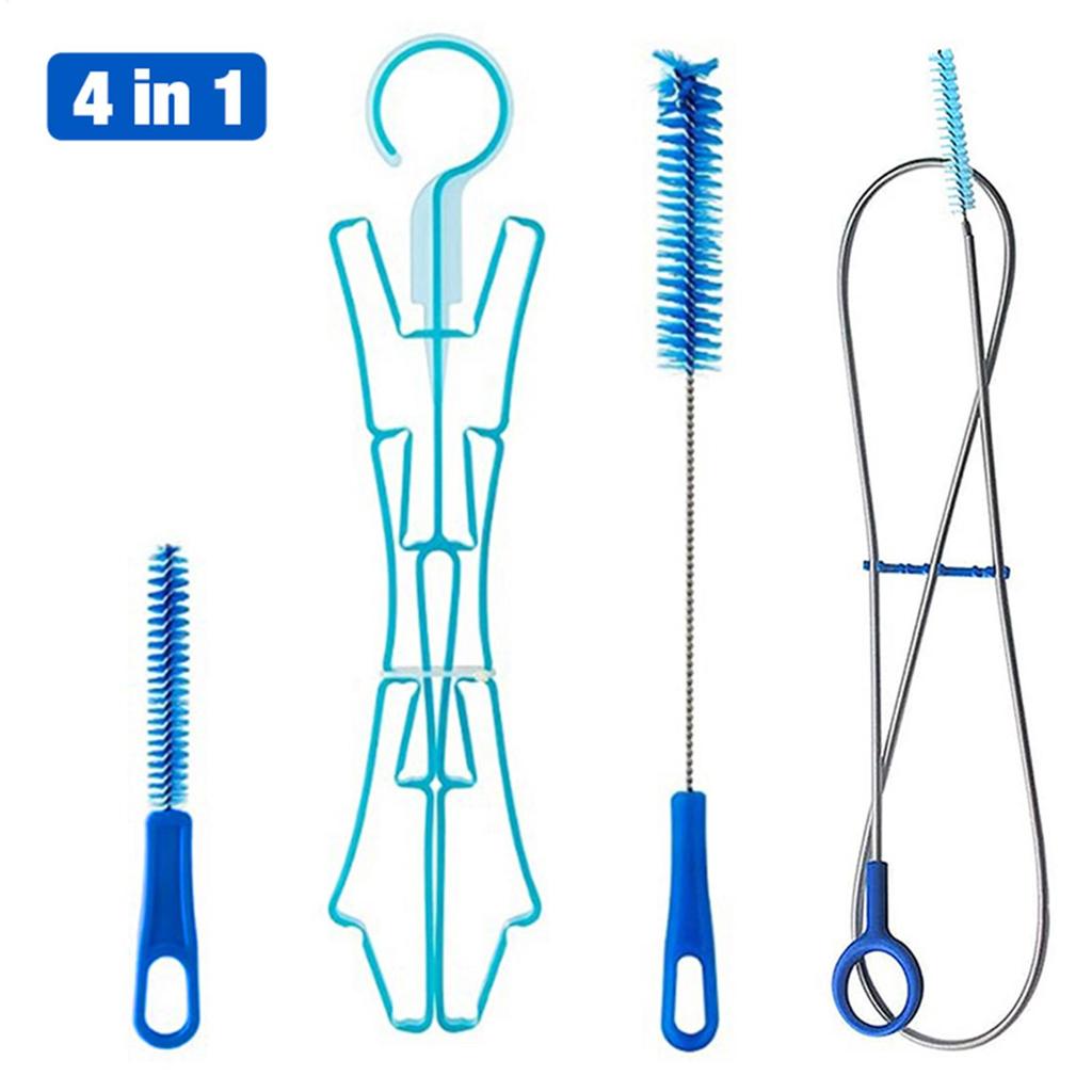 Hydration Bladder Tube Brush Cleaning Kit Long Brush Mountaineering Drinking Water Bag Cleaning Brush For Universal Bladders