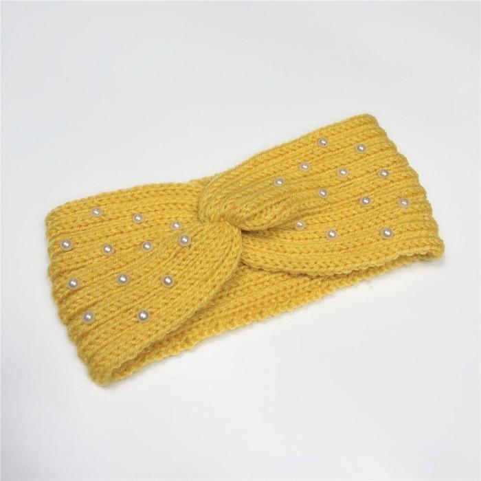 Winter Warmer Ear Knitted Headband Turban For Lady Women Elastic Wool Hairband Wide Stretch Headwear Headwrap Hair Accessories