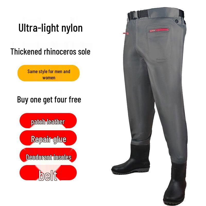 Thickened Nylon Waist-High Fishing & Rice Planting Waders
