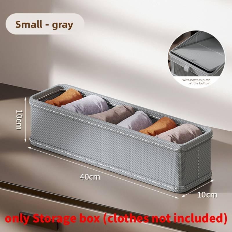 Cotton Linen Storage Box With Collapsible Organizer For Bedroom And Living Room