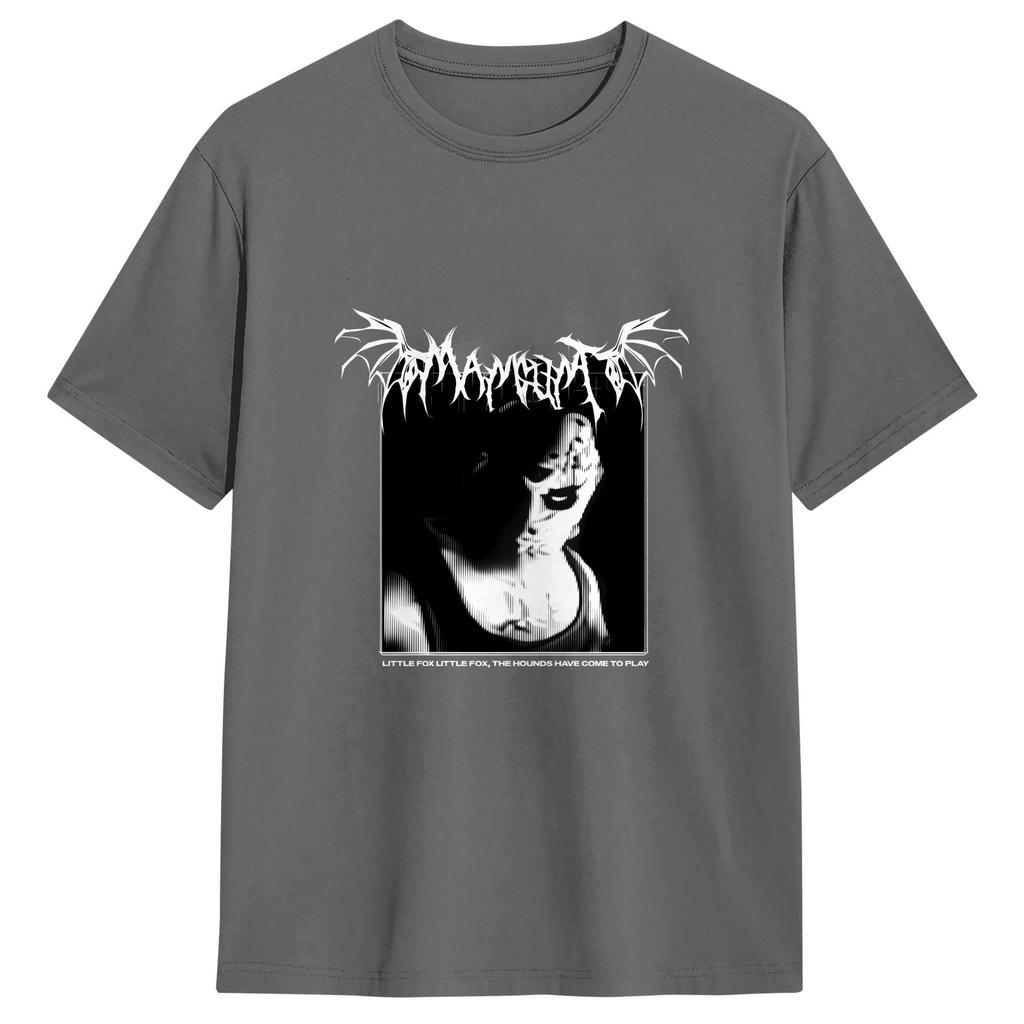 Unisexhunts Horror T Shirt Summer Hipster T Shirts Unisex Cotton O Neck Oversize Top Tees Shortsleeved Y2k Basic Tshirt