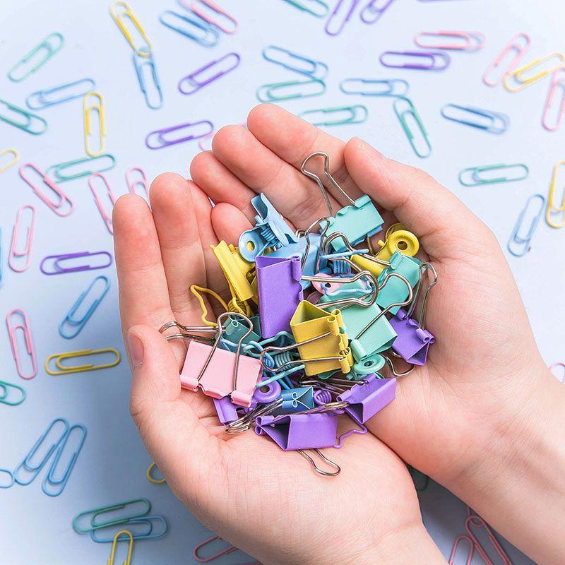 Clip Long Tail Clip Assortment Pack Clip Book Clip Fresh Stationery Ticket Folder Multifunctional Office Clip Folder Organize Folders Small Size