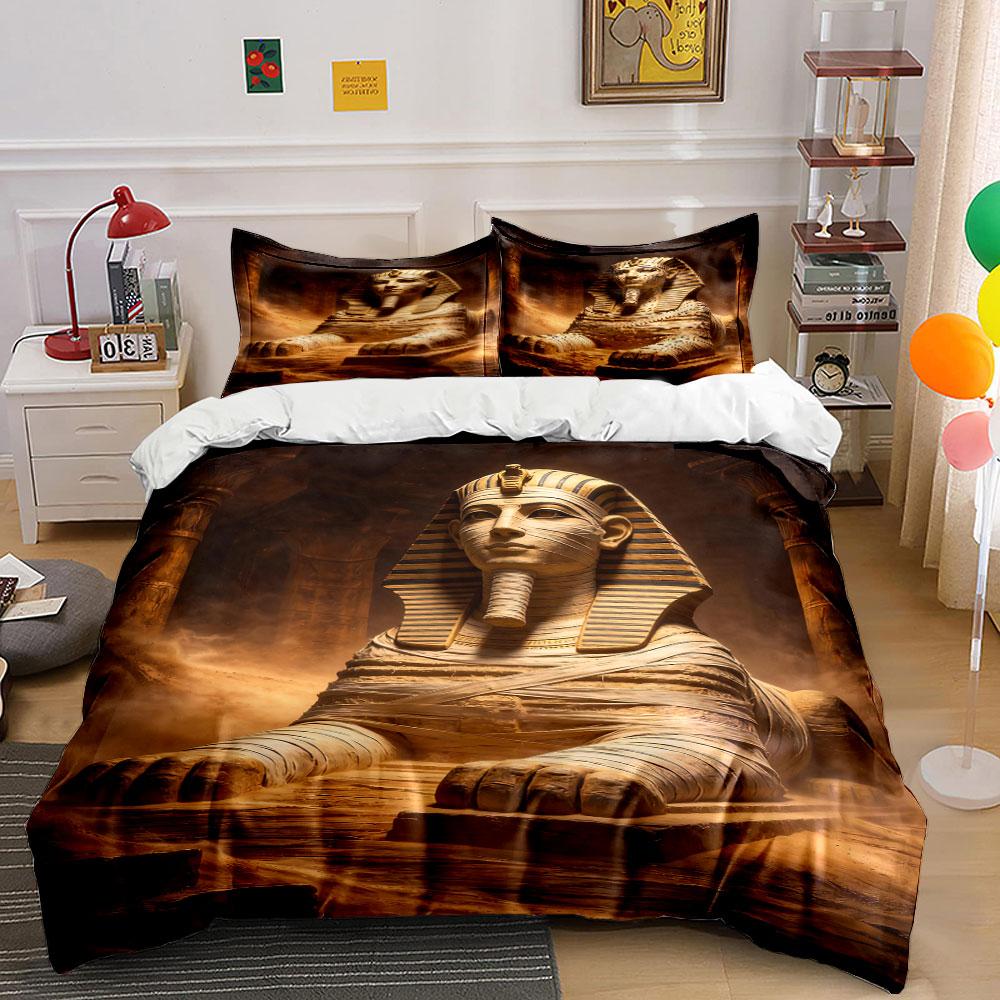 Sphinx and Egyptian Ruins. Bedding Sets Duvet Cover Sets Duvet Covers Pillowcases(1 * Duvet Cover 2 * Pillowcases Without Duvet Insert)