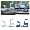 Figurine Car Dashboard Decor Reindeer Statue Resin Car Interior Accessory Christmas
