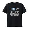Ich liebe meinen heißen guatemaltekischen Freund Guatemala Flagge Land T-Shirt Lässig vintage Gewaschen Bequem Grafik Mann Weich