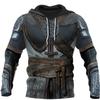 Felpa Unisex con Stampa 3D Integrale Armatura da Cavaliere Medievale Cosplay Halloween Manica Lunga Casual