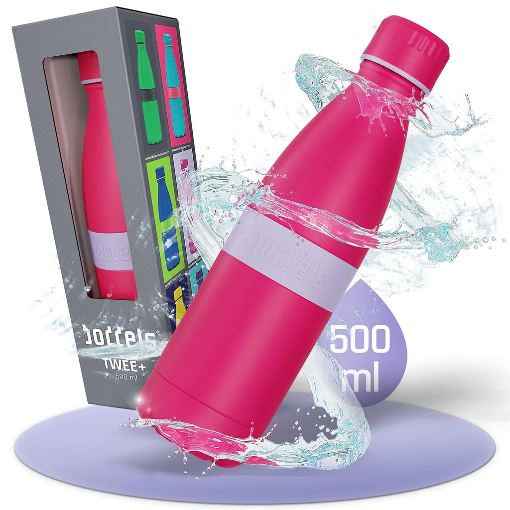 Boddels TWEE Stainless Steel Keeps Drinks Cold and Dishwasher My Carbon Neutral Bottle, Carbonated, Hot, Safe, Colorful, 500ml, Cute, Pop,