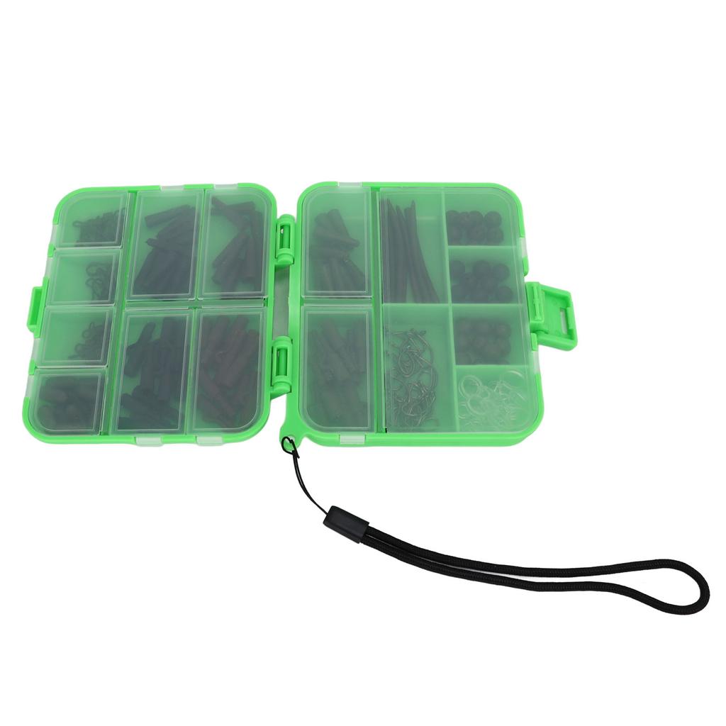 173Pcs Fishing Tools Set European Style Carp Fishing Tackle Accessories Set with Fish Hook Connection Ring for