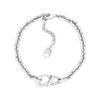 Hollow Logo Brass Bracelet Men Bracelets Silver B3649HOMMT_D000