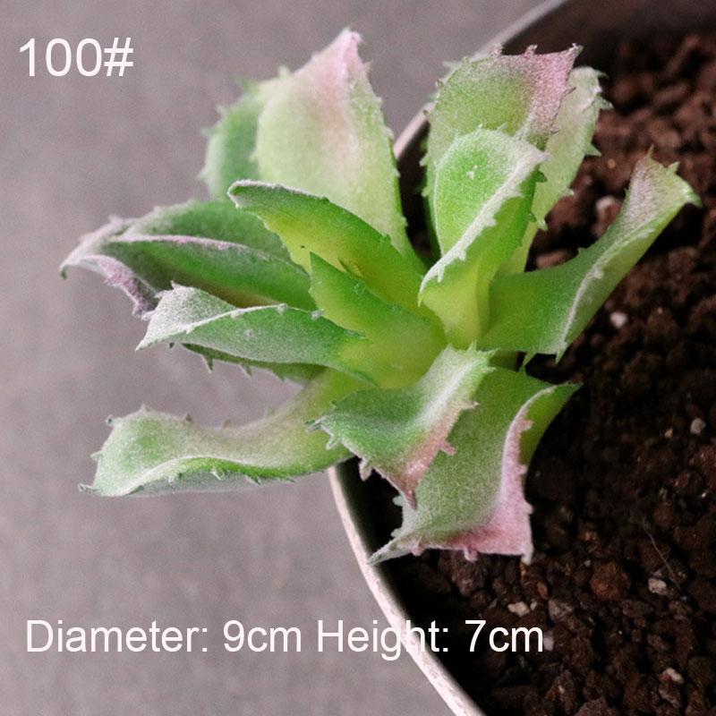 Konstgjorda Suckulenter Växter Vit Rosa Grön Plast Falska Växter Landskap Bonsai plantas artificiales Hem Trädgård Dekoration
