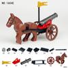 Jinzhi Royal Carriage, Horse Robe, Gun Barrel, Prisoner Cart Series, Small Particle Assembled Model Building Block Toy