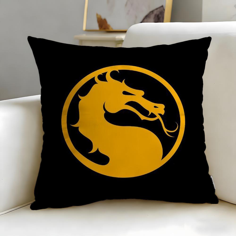 

classic game Mortal Kombat Cushion Cover Soft EasyWash Pillow Case Versatile for Couch Bed Travel and Office 30X30cm