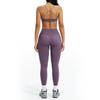 JYL Nylon Spandex Brushed Yoga Set Tight Outdoor Running Outfit