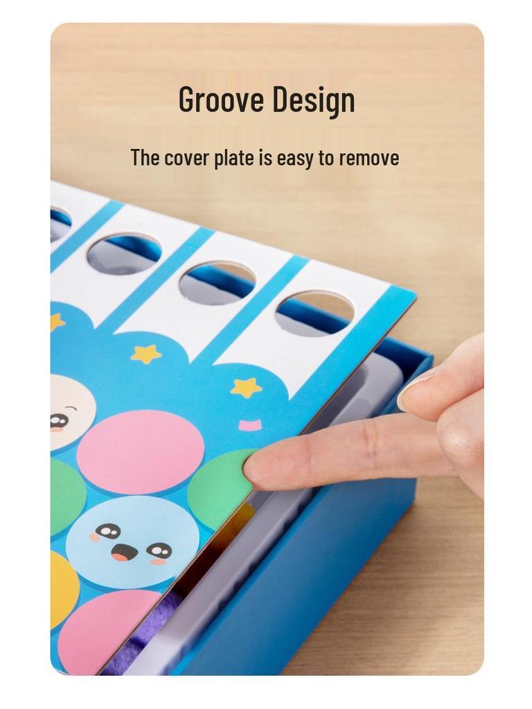 Pom-Pom Beads Color Game: Early Education & Fine Motor Skills Toy for Children