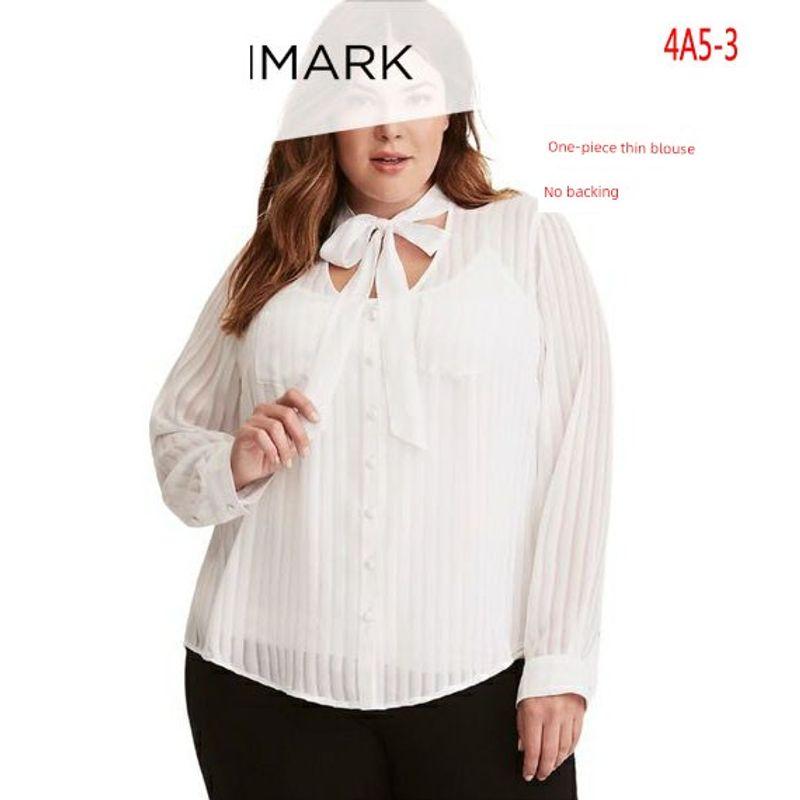 

Женская одежда больших размеров Ранняя весна Полная девушка Стройнящая Длинные рукава Сексуальная шифоновая рубашка с V-образным вырезом Женская рубашка с цветочным дизайном на шнуровке Топы White 1 piece