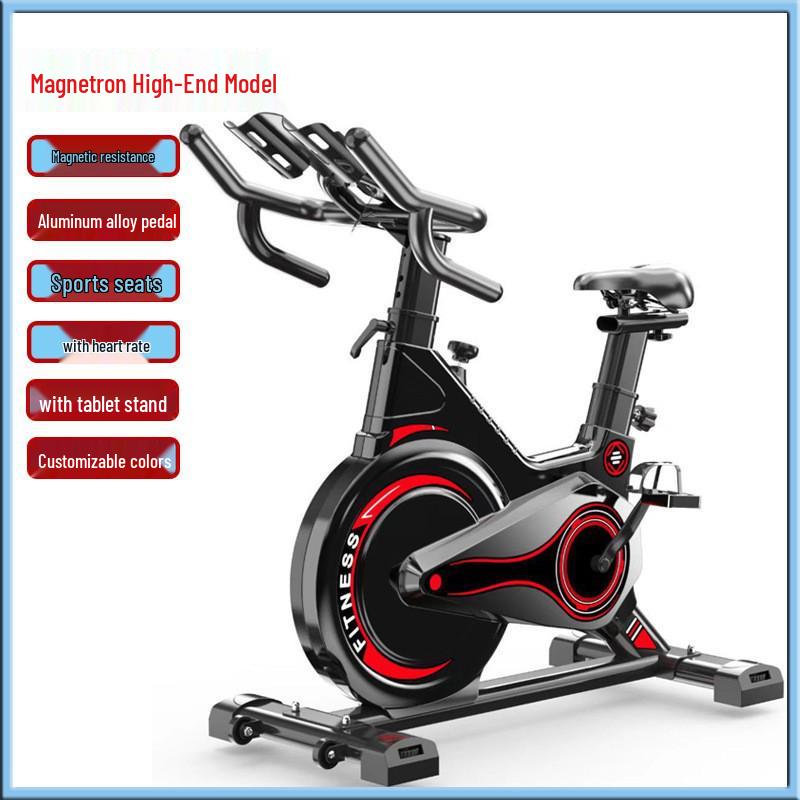 Magnetic Control Silent Spin Bike - Indoor Exercise Bicycle for Home Gym