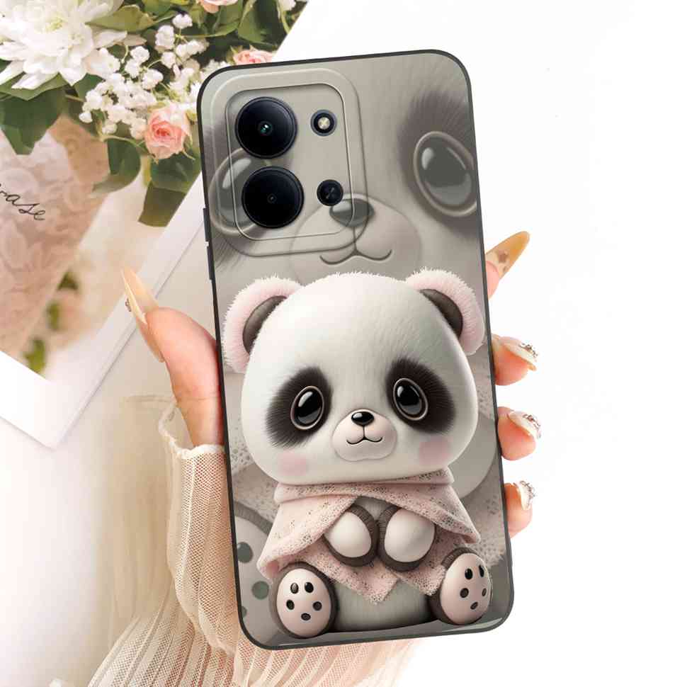 For Xiaomi Redmi 15C 4G Case Cute Couple Flower Cartoon Cover Phone Case For Xiaomi Redmi 15C Redmi15C 4G 5G Back Cover Capa