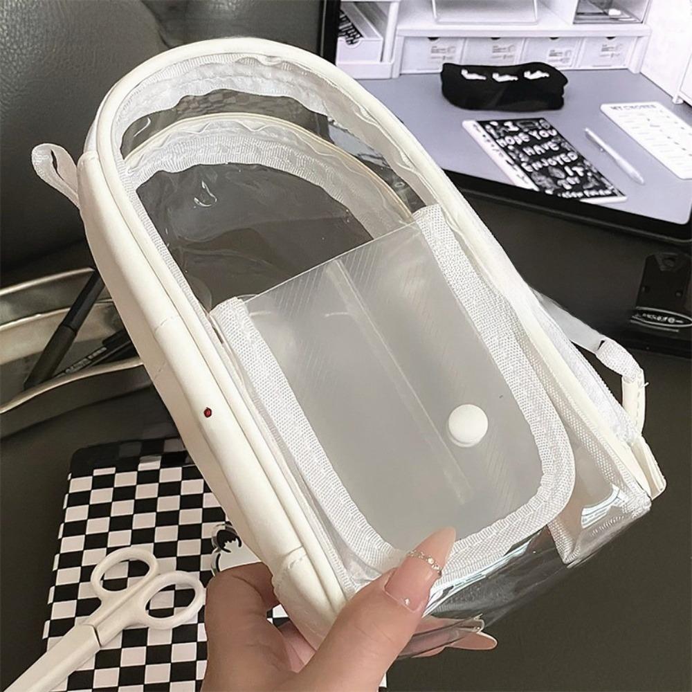 

Cute Style Standing Pencil Case Portable Drawer-type Pencil Case Desk Supplies Holders Workstation білий