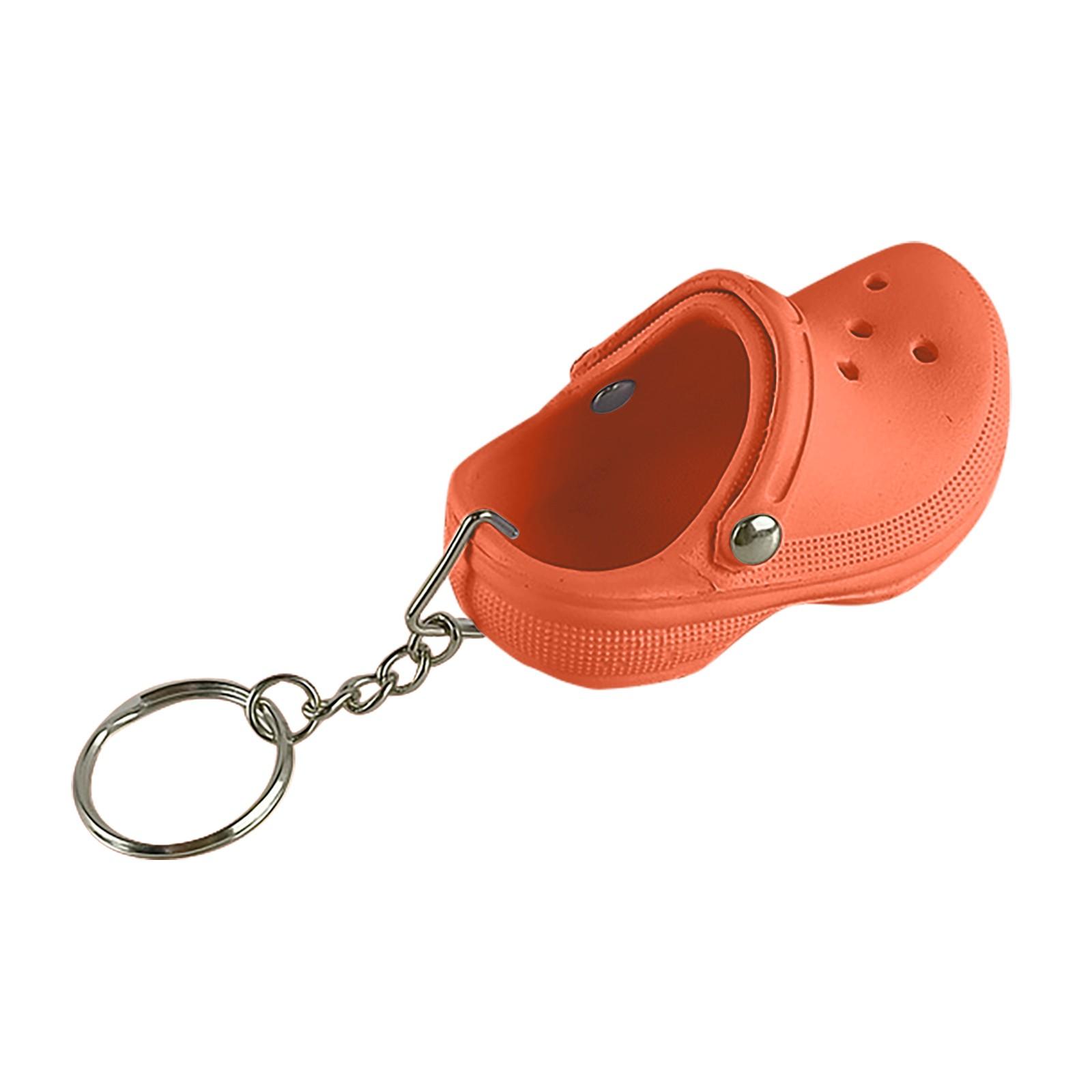 

Брелок для обуви, подвеска для школьной сумки, тапочка, брелок для ключей, подвеска в подарок One Size оранжевый