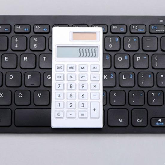 Solar Calculator Easy-to-read 12-Digit Mechanical Calculator with Large LCD Display for Office School Home