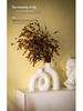 Nordic Style White Ceramic Vase for Elegant Living Room Flower Arrangements