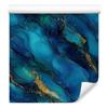 Navy, Turquoise, Blue and Sea Ink Wallpaper 50x1000