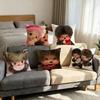 Cartoon Cute Bear M-Monchhichi Pillow Cushion Cover Pillowcase Living Room Sofa Home decorative pillowcase