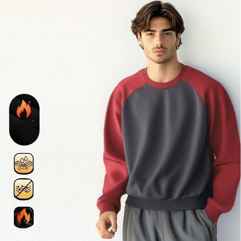 Men's Winter Collared Polo Shirts With Fleece Lined Casual Long Sleeve Tops Sweatshirts Button Down Pullover Shirts Warm Golf Shirts for Men