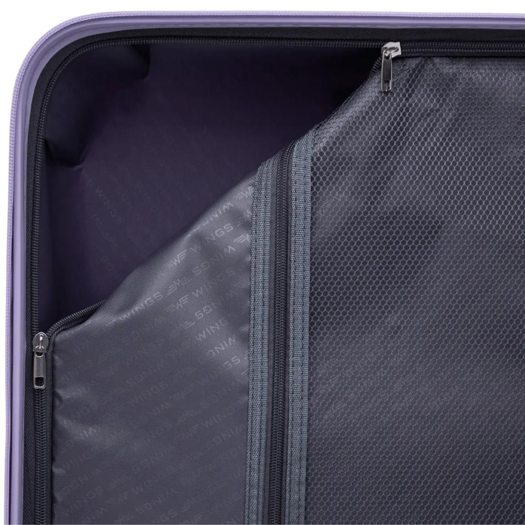 Wings Cockatiel Medium Suitcase Polypropylene 24" White Purple
