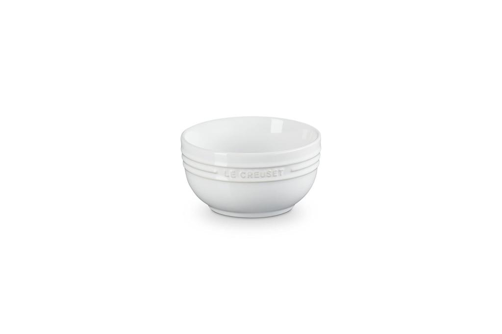 Le Creuset Rice Bowl, 330ml, White, Heat and Cold Resistant, Microwave, Oven, and Dishwasher Safe [Official Japanese Product]