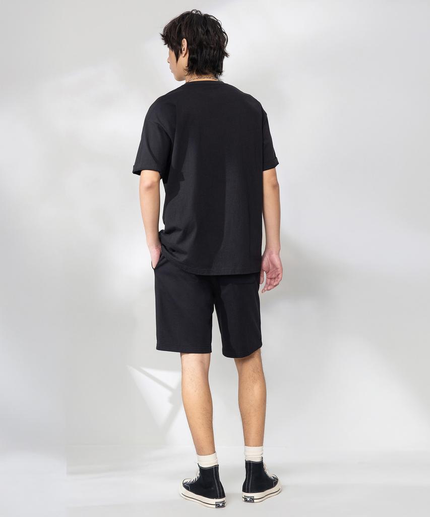 Keonbeoseu Retro Logo French Terry Shorts Black Mcj787-023