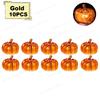 1/2/6/10PCS LED Glowing Pumpkin Halloween Decorations Lantern Costume Props Desktop Ornament for Party Home