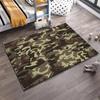Camouflage Pattern Carpet with Brown1Green1and Beige Military Style Design Suitable for use as an anti-slip1 for1room and bedroom sofas