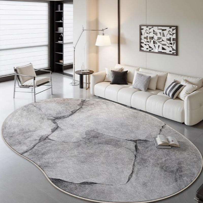 Light Luxury Bedroom Decor Marble Carpet Irregular Shape Carpets for Living Room Fluffy Soft Plush Rug Home Non-slip Floor Mat