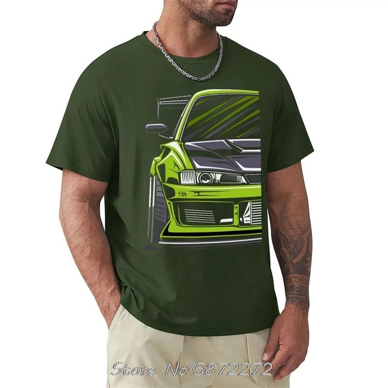 S14 Maglietta per Auto Camicie Larghe Personalizzate Vintage Cotone Maglietta Fitness Oversize Unisex Magliette Fitness Top Grafici