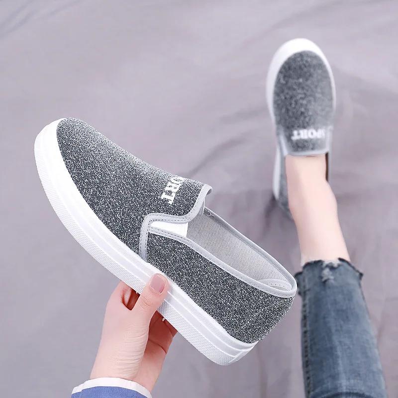 Fashion New Fashion Old Beijing Flat Shoes Spring and Autumn Leisure Lazy Student Canvas Shoes