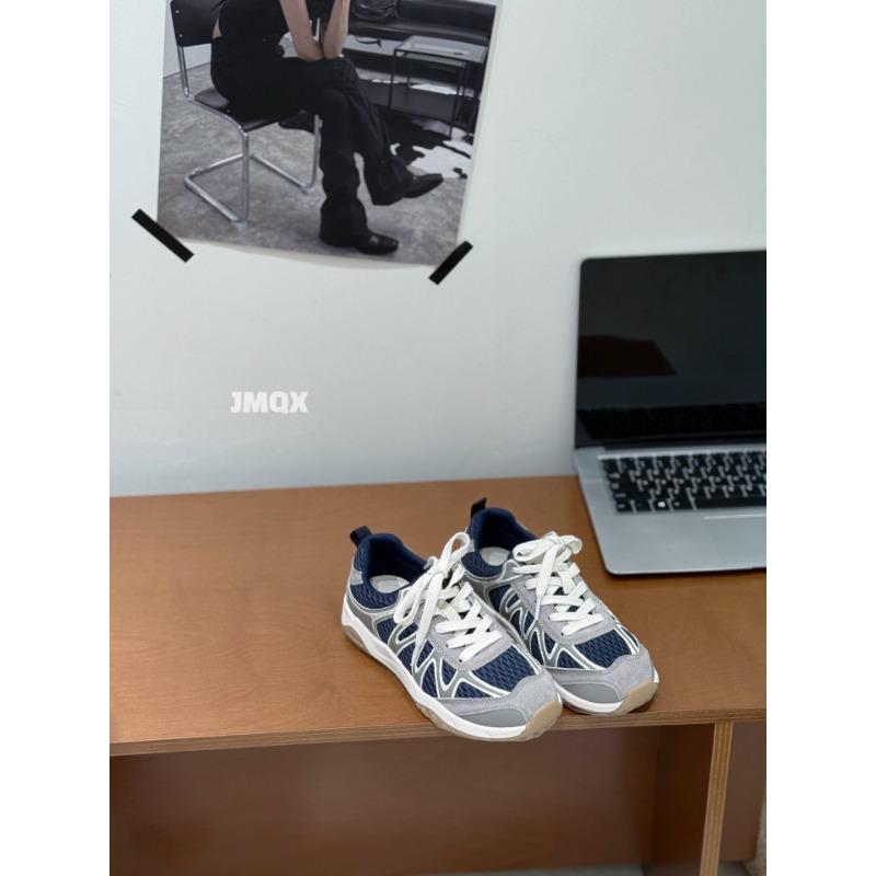 Color matching striped lace-up little white shoes women's summer new fashion versatile comfortable sports and leisure