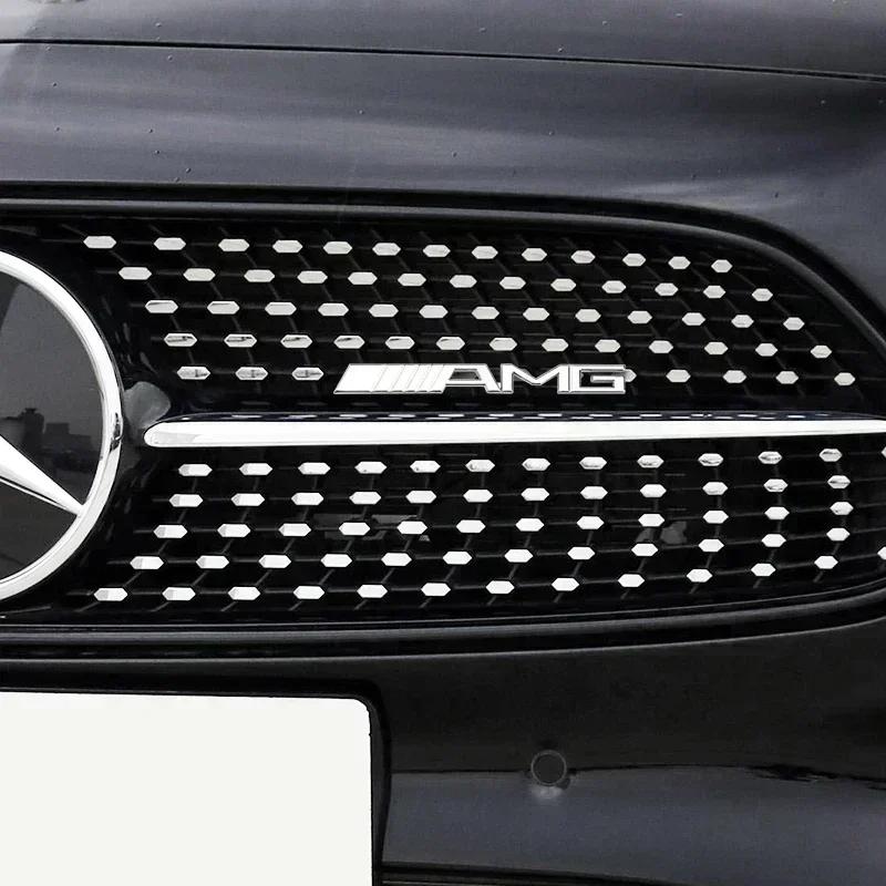 1Pc Metal Auto Front Grille Emblem For Mercedes Benz W203 W204 W205 W206 W176 W177 W212 W213 X156 X253 W117 W118 Accessories