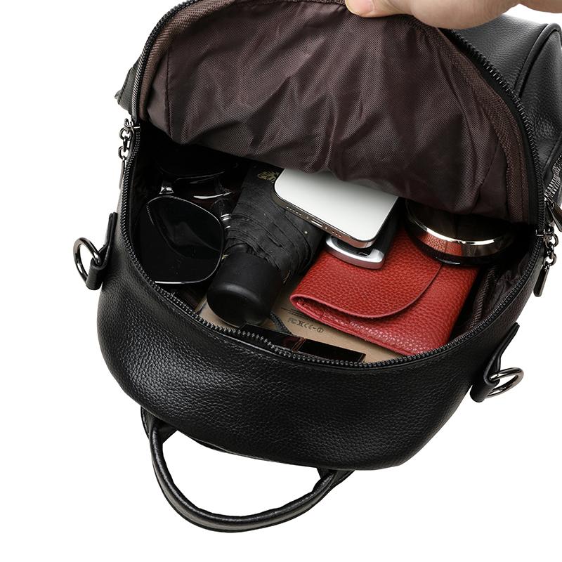 Women's Backpack PU Large Capacity Backpack Commuter Multi-function Shoulder Bag