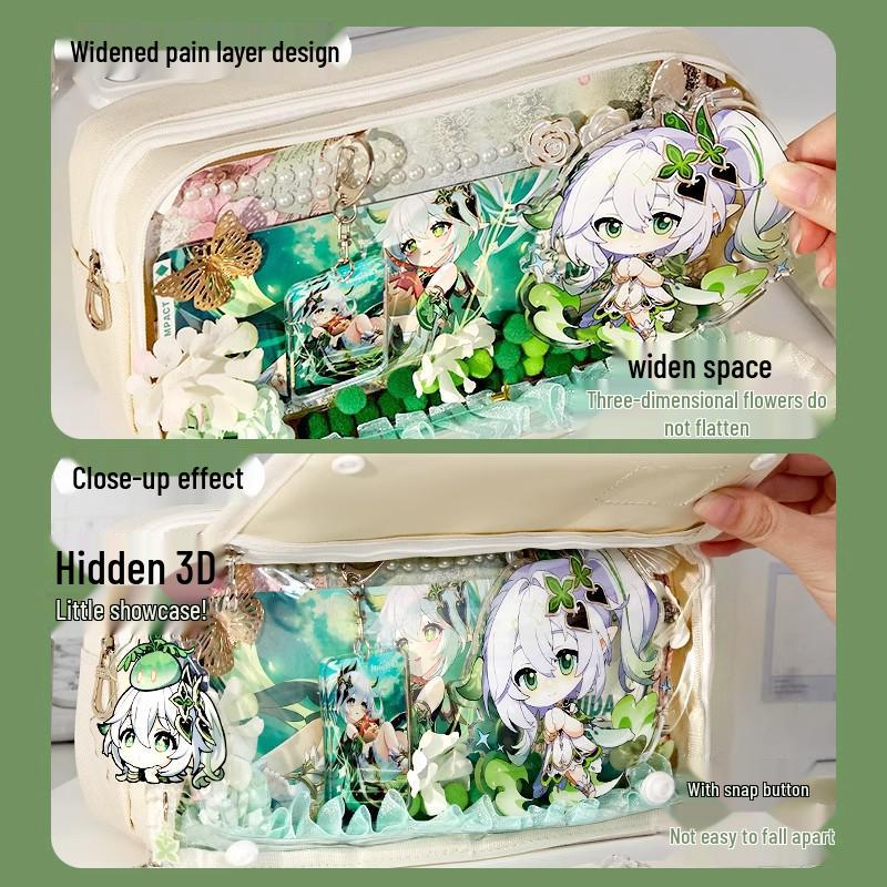 Large-Capacity Transparent Pencil Case for Girls - Souvenir Set